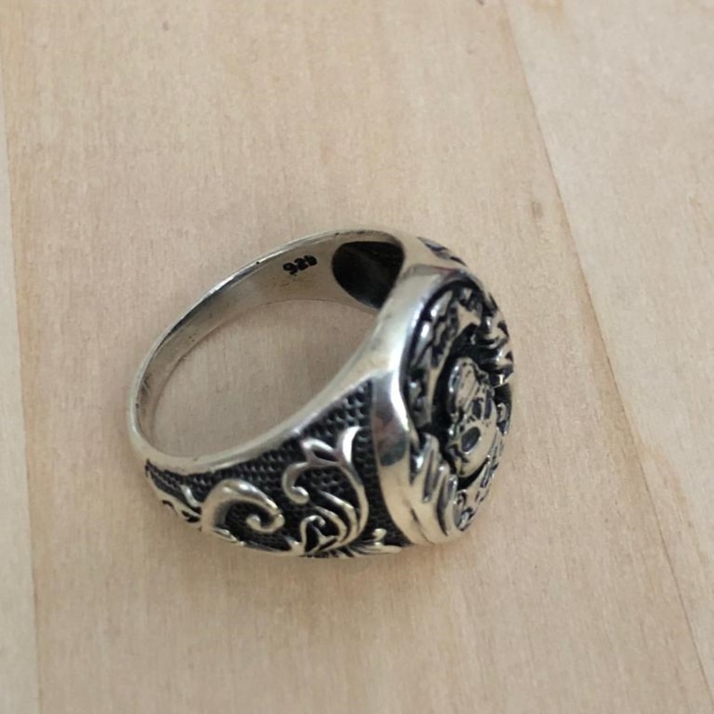 925 For Give Skull Ring - Picture 4 of 5